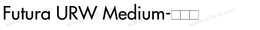 Futura URW Medium字体转换